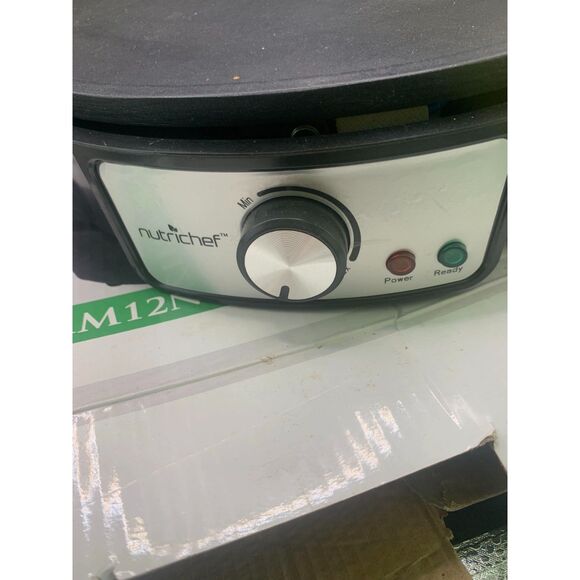 Nutrichef Electric Crepe Maker / Griddle - 1200w Non-stick Coating - Picture 2 of 2